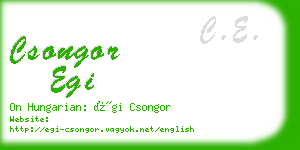 csongor egi business card